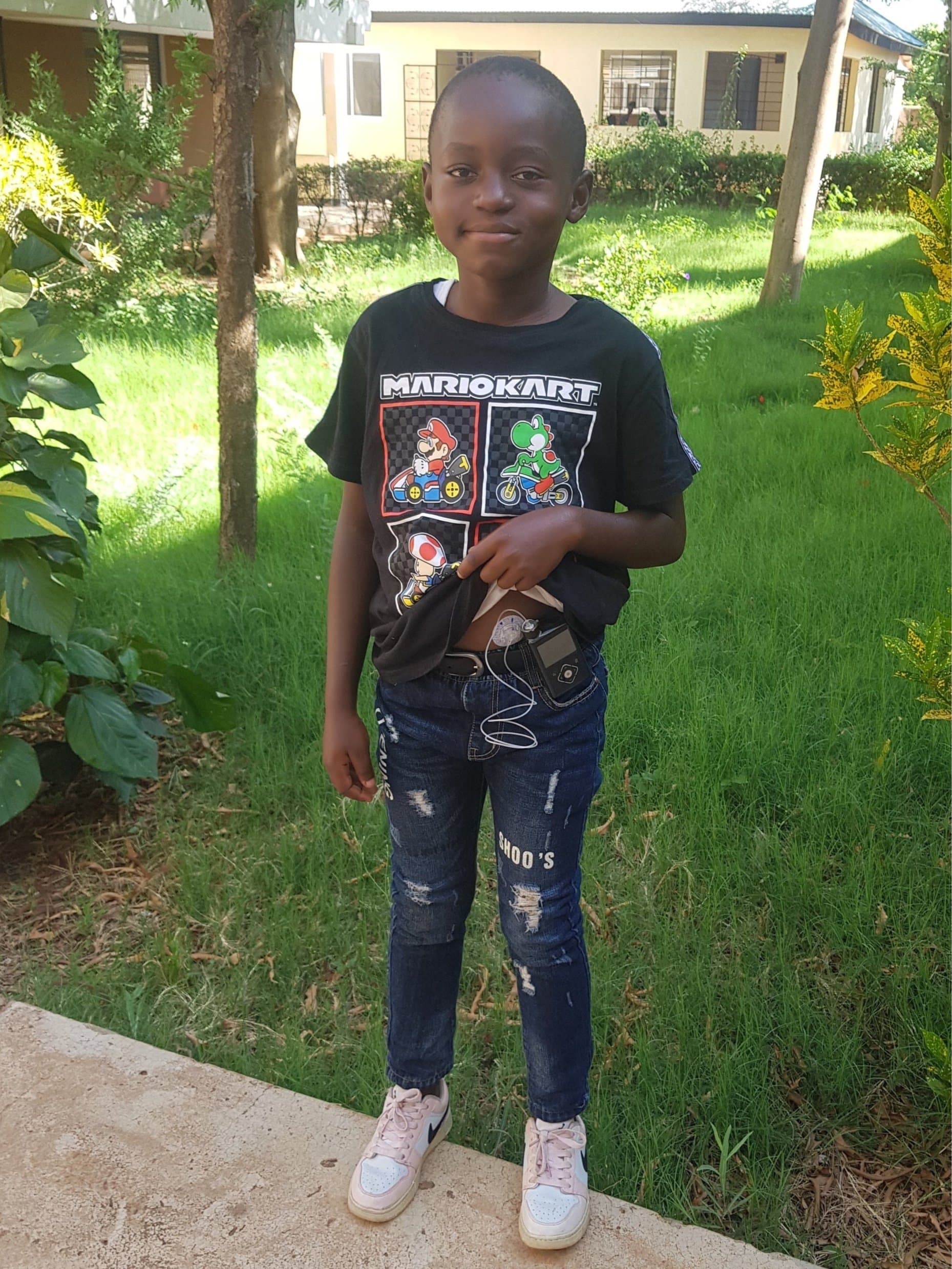 Patient with donated insulin pump